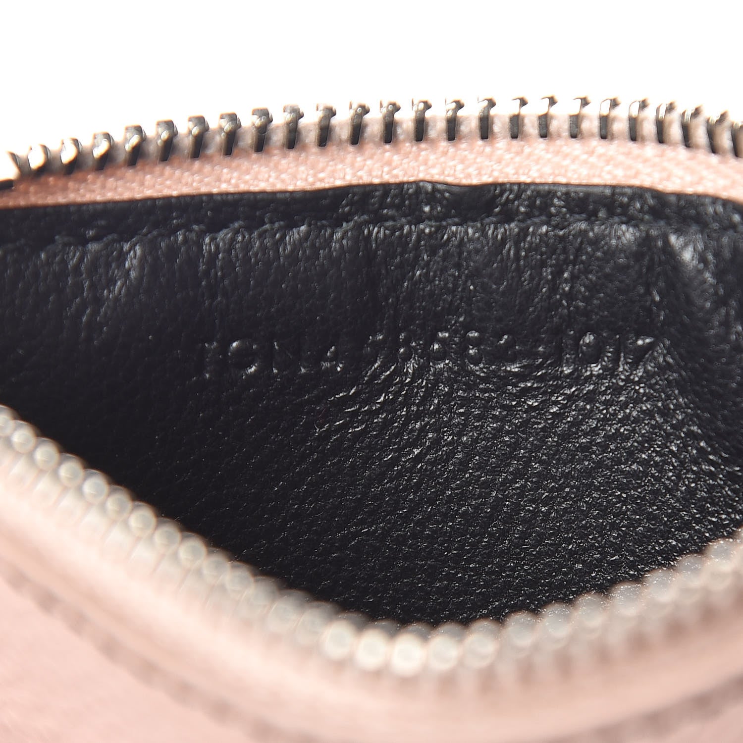 Saint Laurent Grained Calfskin 5 Fragments Zip Pouch Card Holder Marble Pink 7 of 7