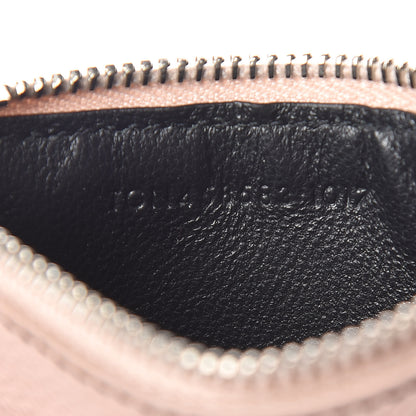 Saint Laurent Grained Calfskin 5 Fragments Zip Pouch Card Holder Marble Pink 7 of 7