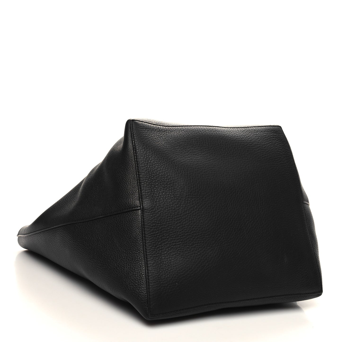 Grained Calfskin Park Tote Three Black