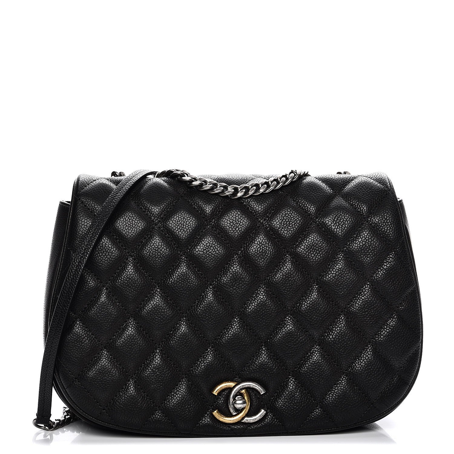 Chanel Caviar Quilted Casual Pocket Messenger Flap Black 1 of 11