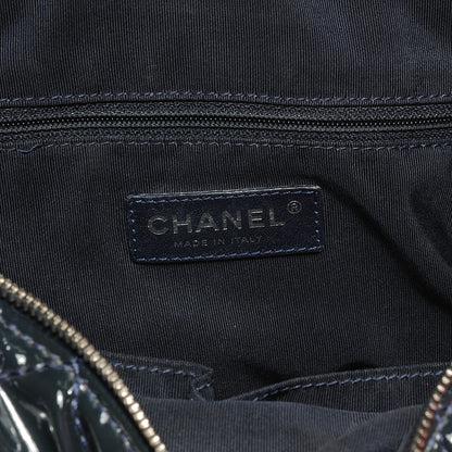 Chanel Vinyl Quilted In the Business Tote Navy 6 of 8