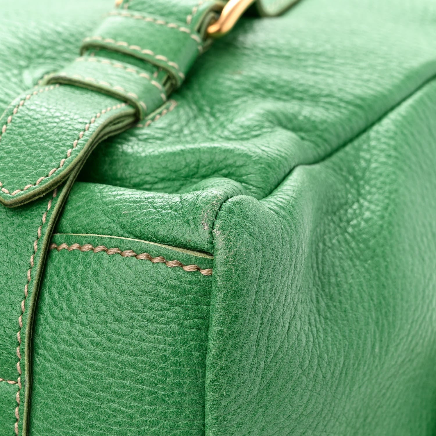 Prada Cervo Logo Embossed Folding Tote Acquamarina 13 of 16