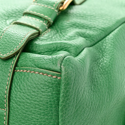 Prada Cervo Logo Embossed Folding Tote Acquamarina 13 of 16