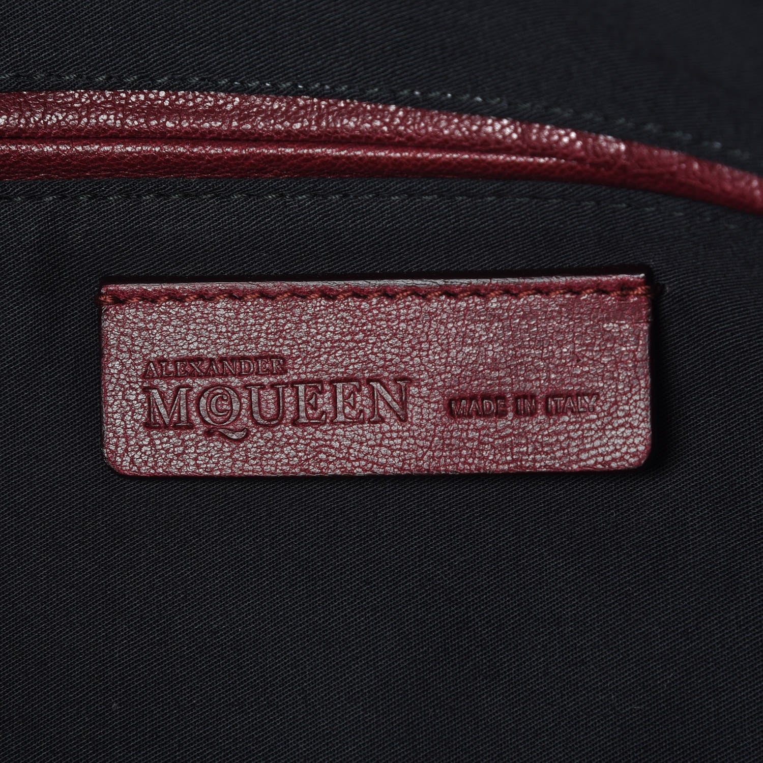 Alexander McQueen Suede Large De Manta Tote Oxblood 8 of 11