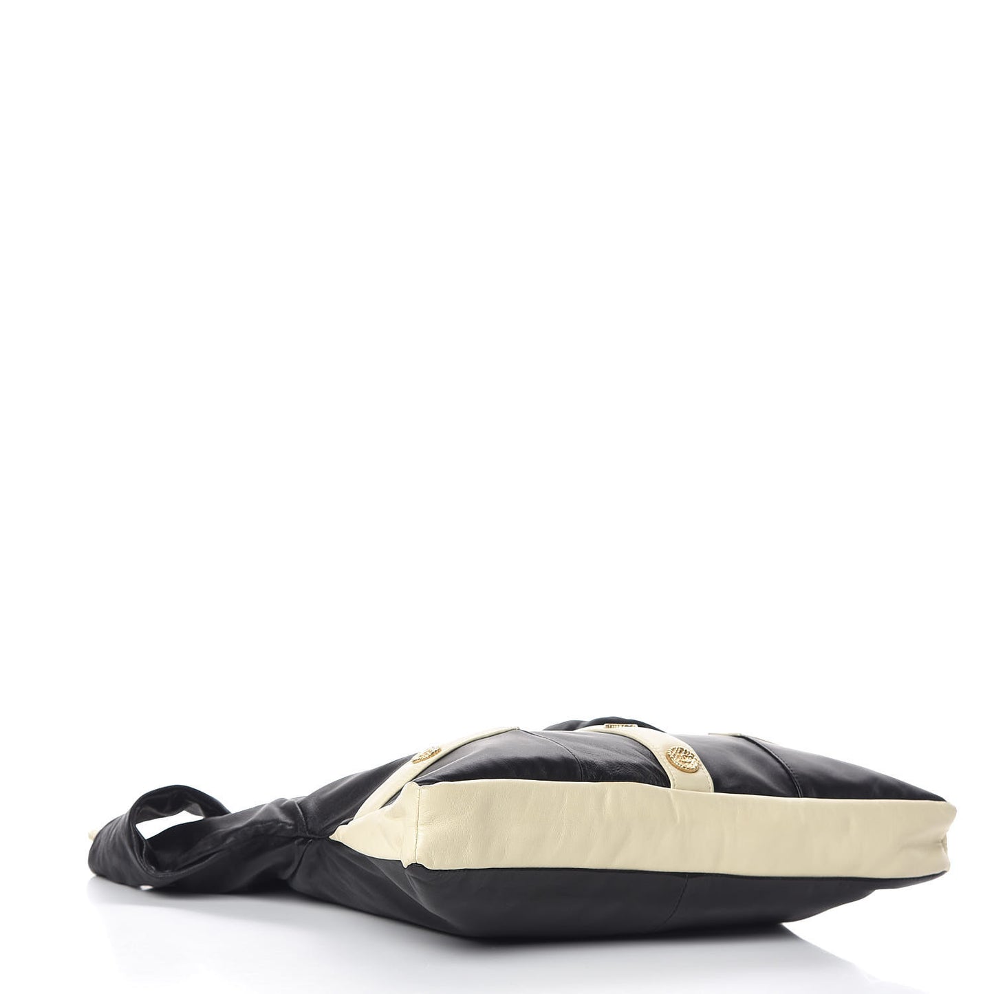 Lambskin Small Girl Bag Black Beige