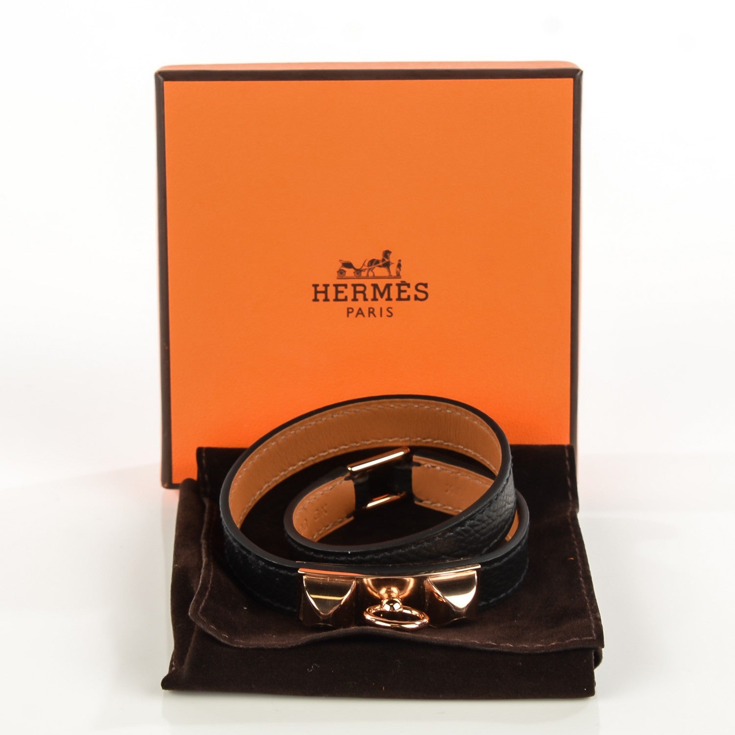 Hermes Epsom Rivale Bracelet XS Black 4 of 9