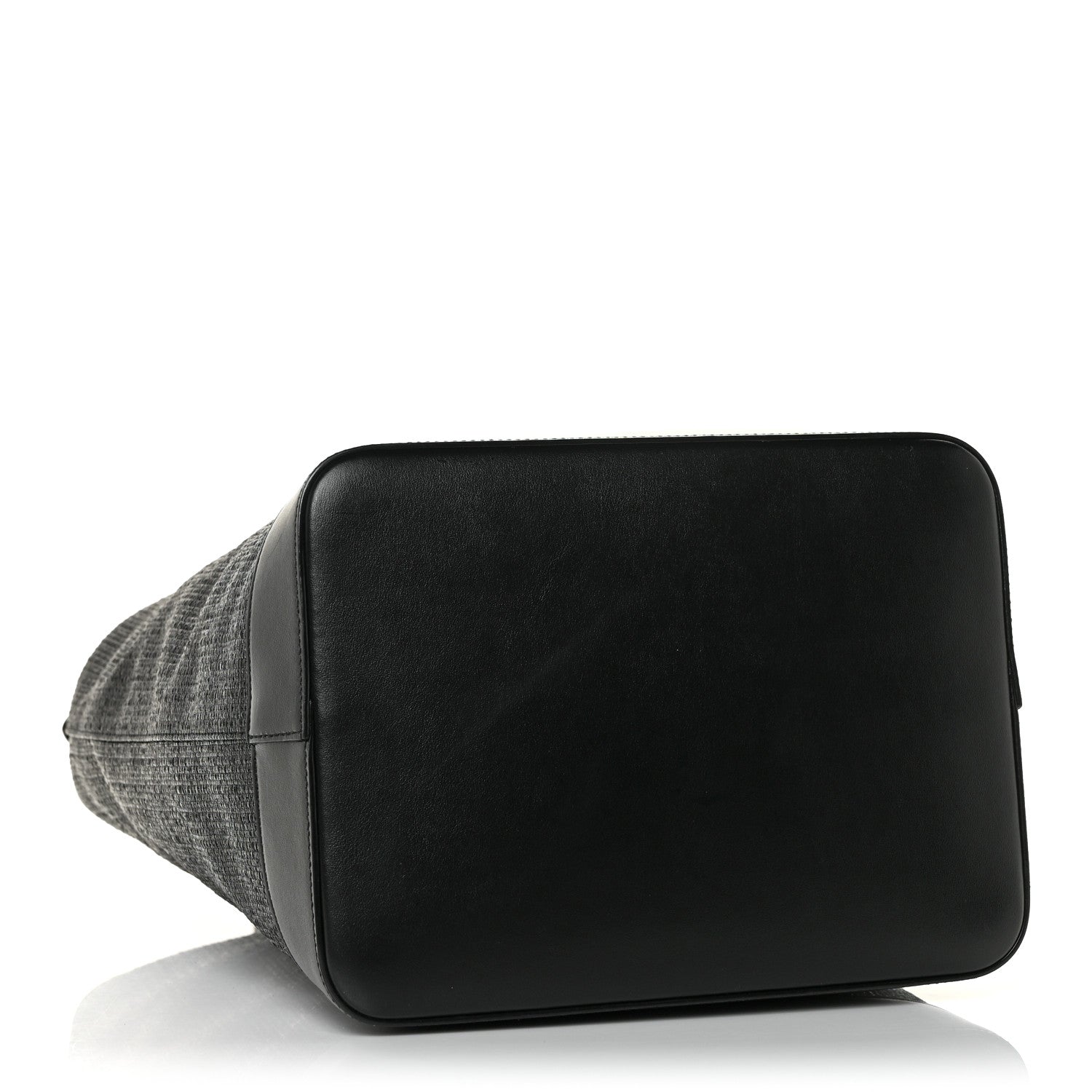 Saint Laurent Linen Canvas Teddy Shopping Bag Black 6 of 16