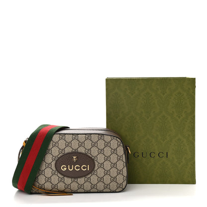 Gucci GG Supreme Monogram Web Neo Vintage Shoulder Bag Beige New Acero Crop 11 of 11