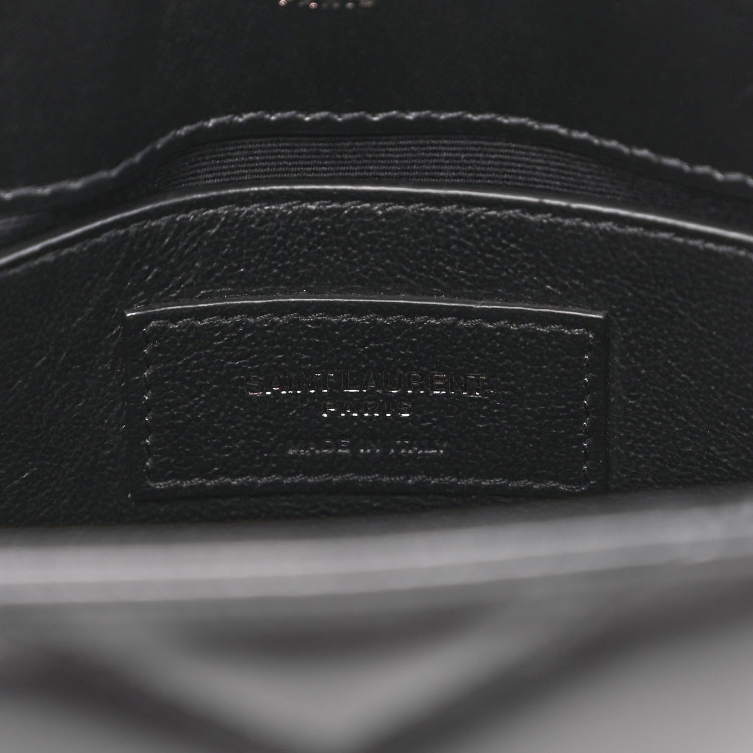Saint Laurent Calfskin Y Quilted Monogram Monochrome Small Loulou Chain Satchel Black 7 of 11