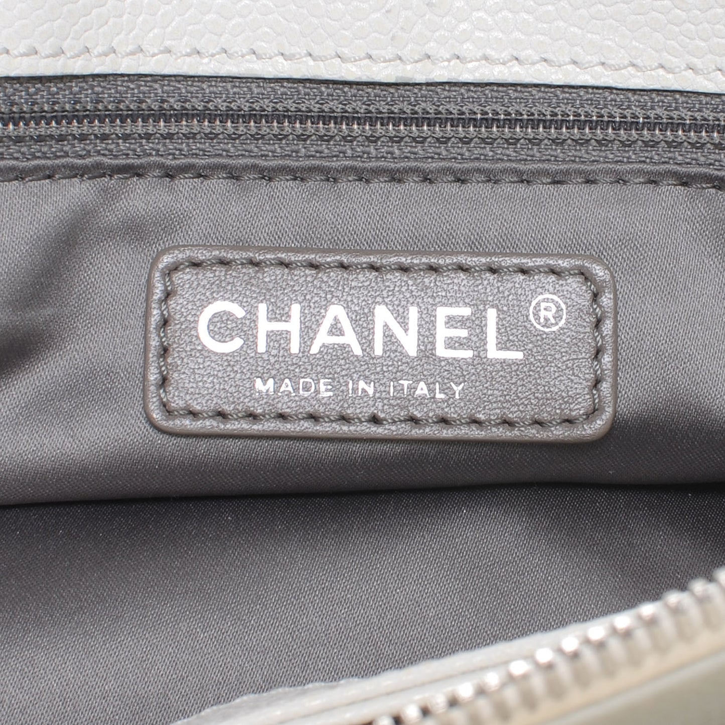 Caviar Quilted Hobo White