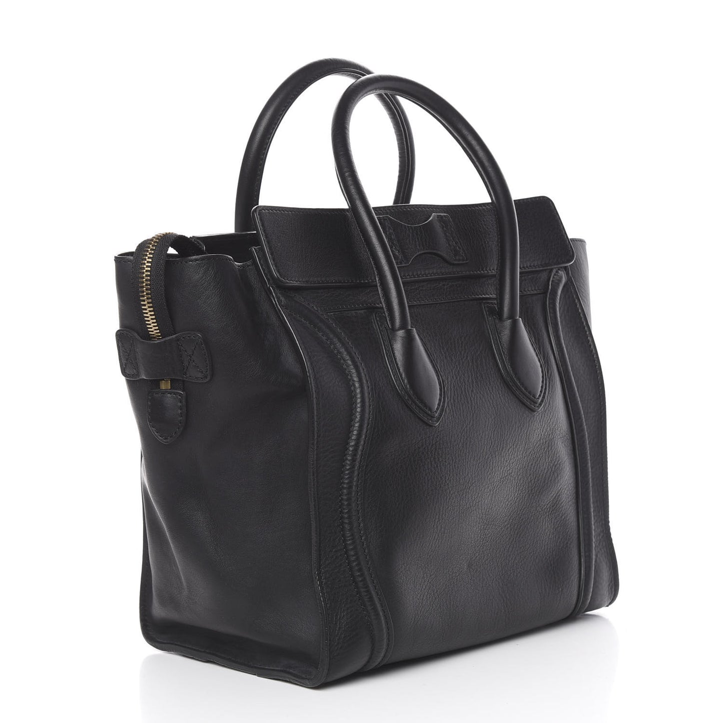 Supple Calfskin Mini Luggage Black