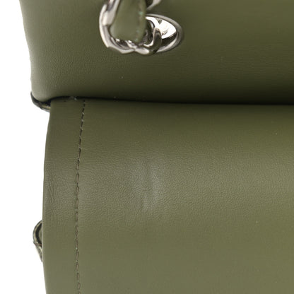 Chanel Striated Patent Quilted Jumbo Double Flap Green 11 of 12