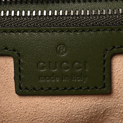 Gucci Calfskin Matelasse Aria Small GG Marmont Shoulder Bag Military Wood 6 of 10
