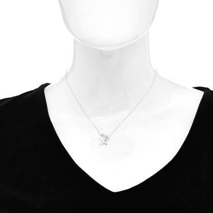 Tiffany Sterling Silver Small Paloma Picasso Loving Heart Pendant Necklace 2 of 4