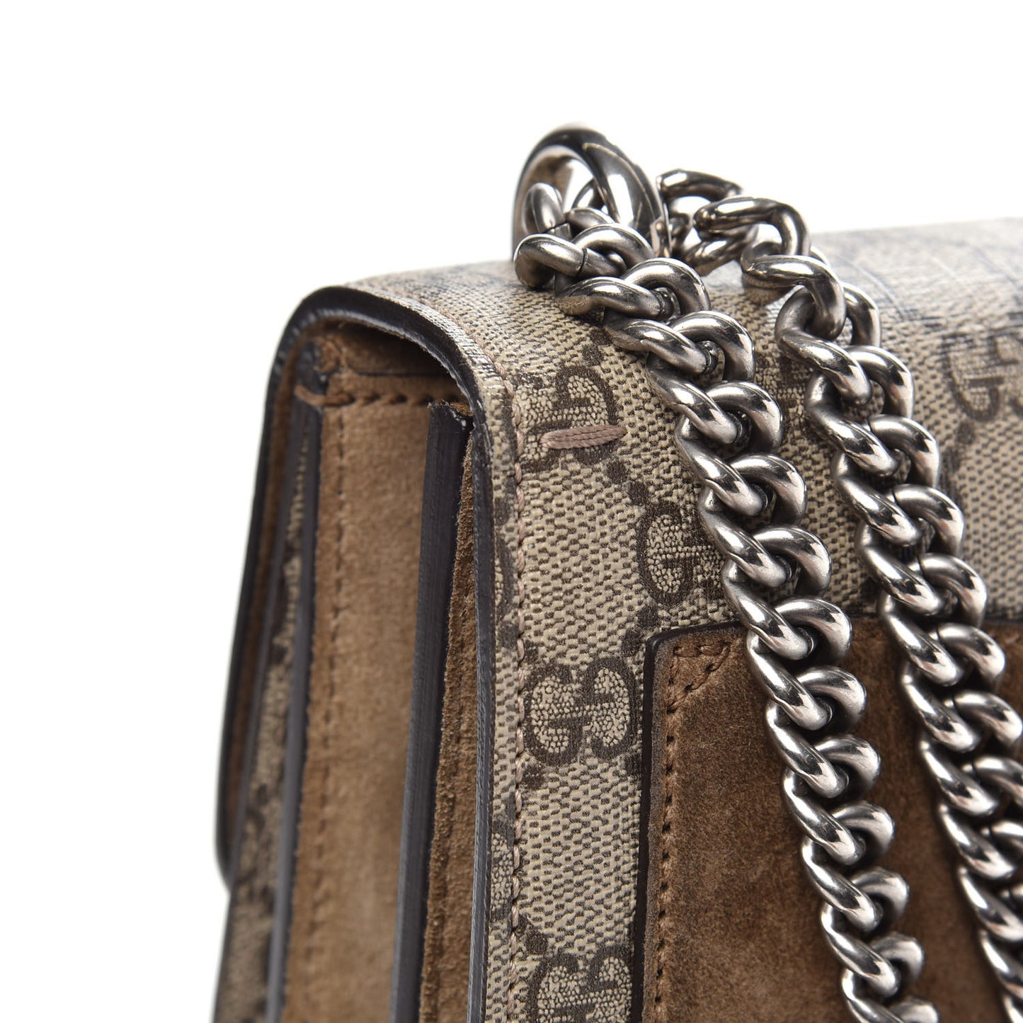 GG Supreme Monogram Medium Dionysus Shoulder Bag Taupe