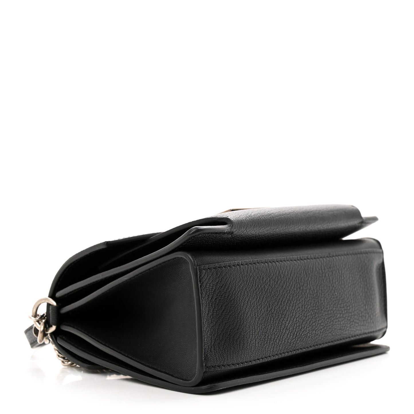 Goatskin Small GV3 Shoulder Bag Black