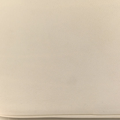 Christian Dior Smooth Calfskin Patent Medium Diorissimo Tote White Grey 16 of 19