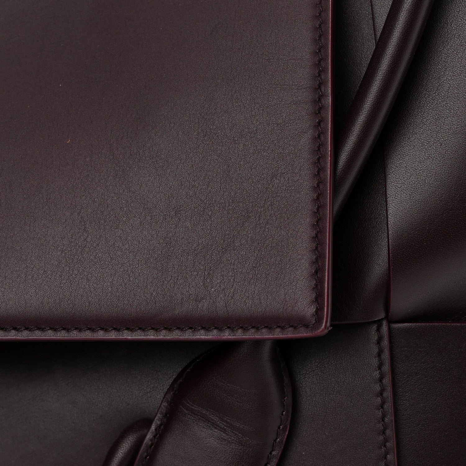 Bottega Veneta French Calfskin Maxi Intrecciato Medium Arco Grape 12 of 18