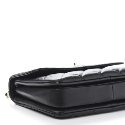 Chanel Lambskin Quilted Small Trendy CC Dual Handle Flap Bag Black 9 of 14