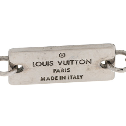 Louis Vuitton Zamac Palladium Monogram Charms Necklace Silver 6 of 8