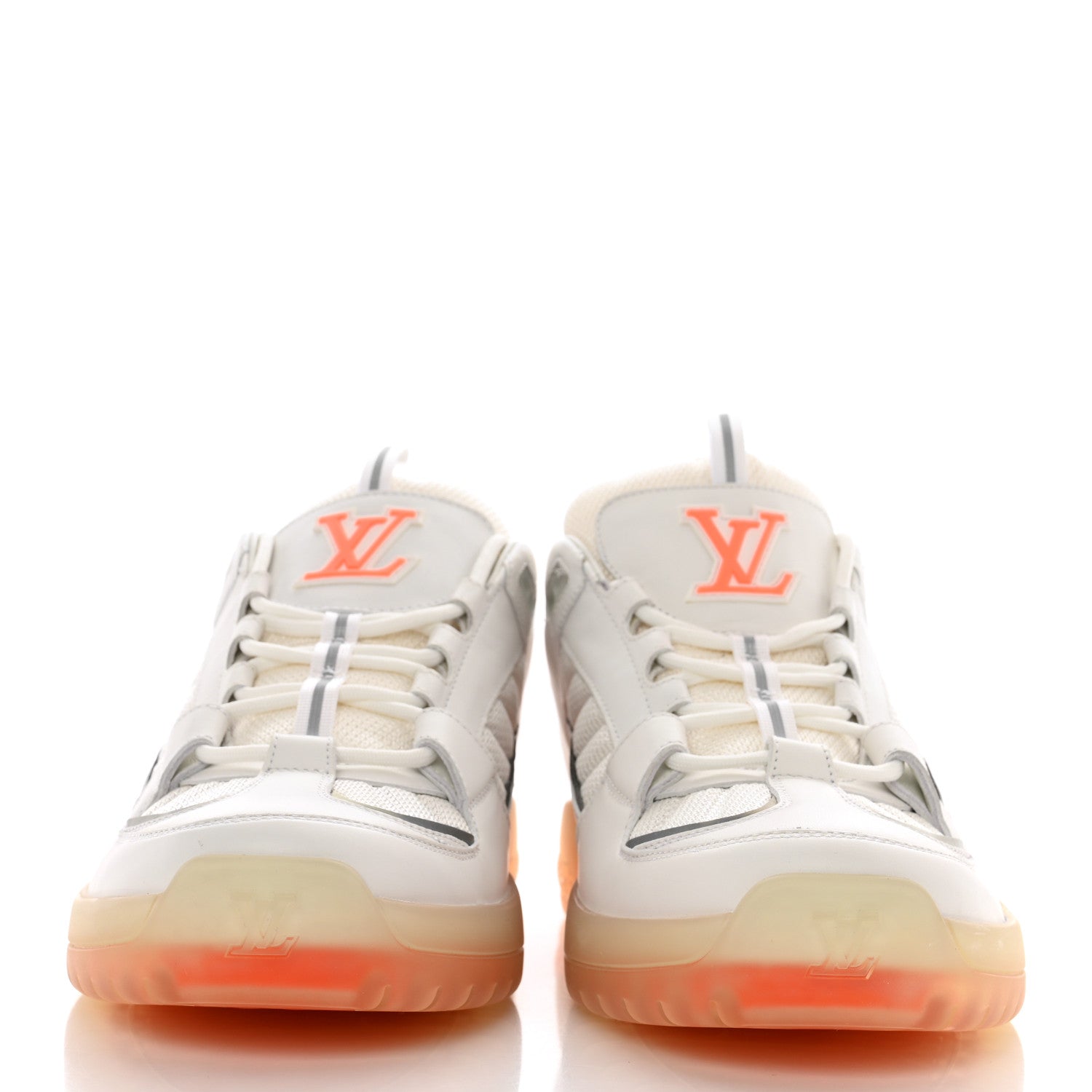 Louis Vuitton Suede Mesh Mens Tenis View Sneakers 8.5 White 2 of 8