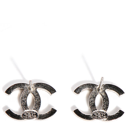Chanel Crystal CC Earrings Silver 3 of 4