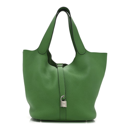 Hermes Taurillon Clemence Picotin Lock 26 GM Bamboo 1 of 11