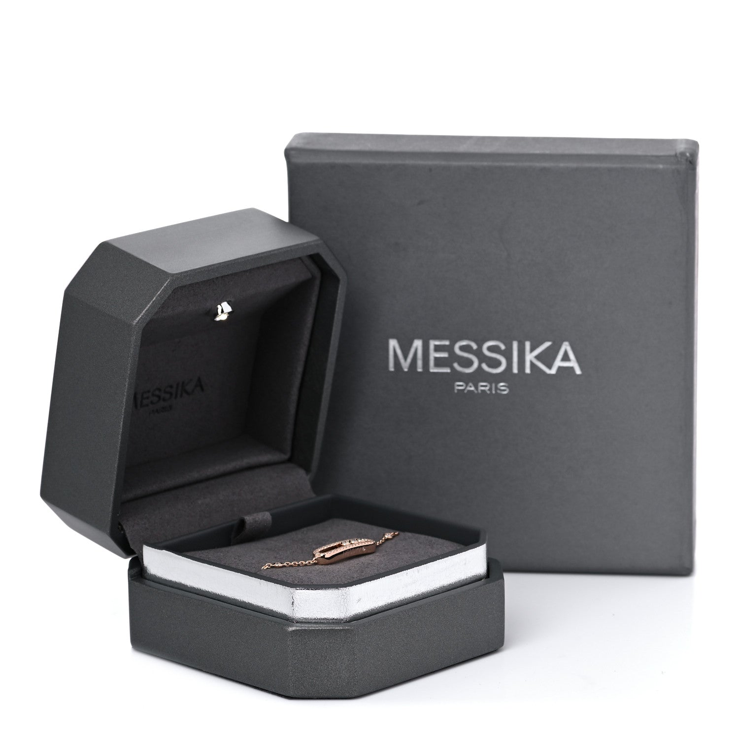 Messika 18K Rose Gold Diamond Pave Baby Move Classic Bracelet 8 of 8