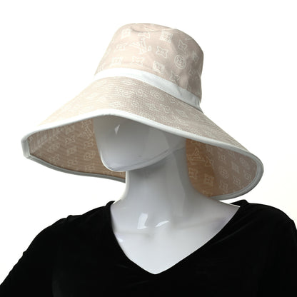 Louis Vuitton Canvas Monogram Wide Bucket Hat M Beige 3 of 5