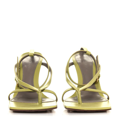 Bottega Veneta Lambskin Stretch Multi Strap 90mm Sandals 36 Pistachio 2 of 7