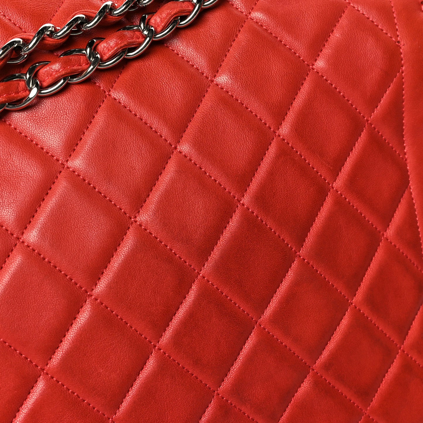 Lambskin Large Coco Rider Flap Coral