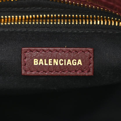 Balenciaga Agneau Classic Gold Hardware Mini City Burgundy 6 of 10