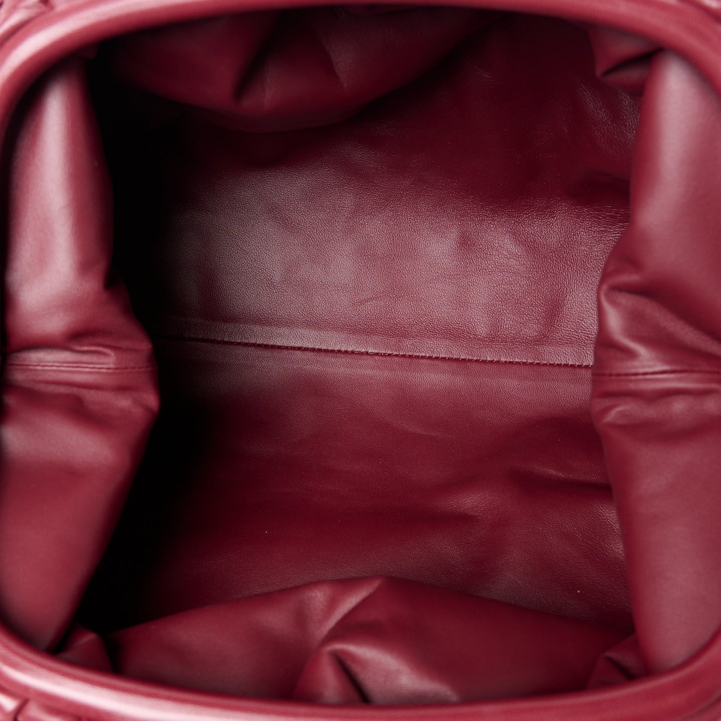 Nappa Maxi Intrecciato The Pouch Oversized Clutch Bordeaux