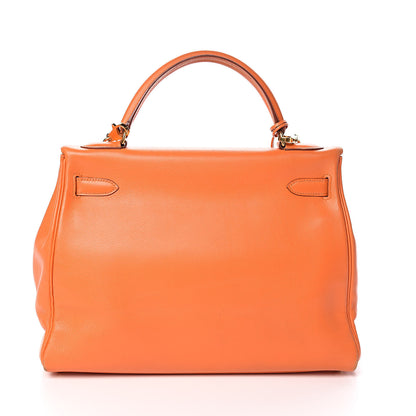 Hermes Swift Kelly Retourne 32 Orange 4 of 38