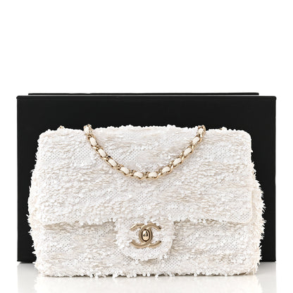 Chanel Sequin Mini Rectangular Flap White 11 of 11