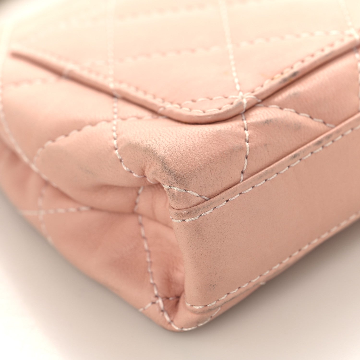 Chanel Lambskin Quilted Mini Evening Bag Pink 11 of 16