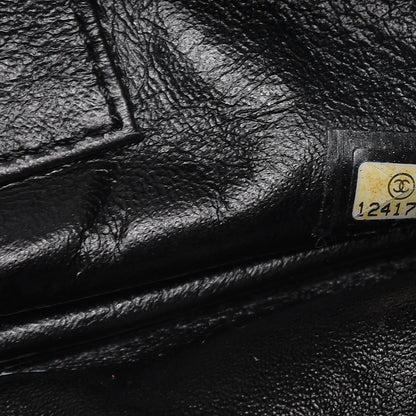 Chanel Metallic Aged Calfskin Quilted Large Reissue Camera Case Black 7 of 7