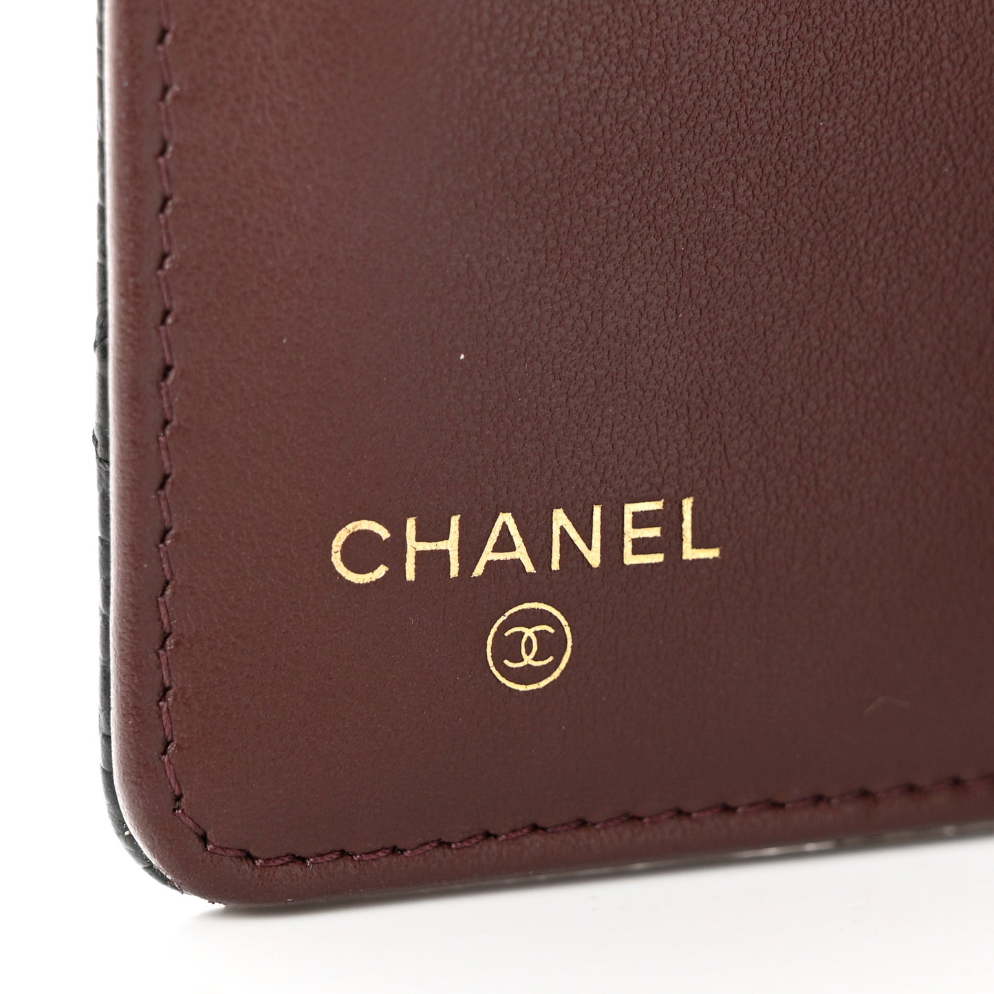Caviar Quilted Yen Wallet Black
