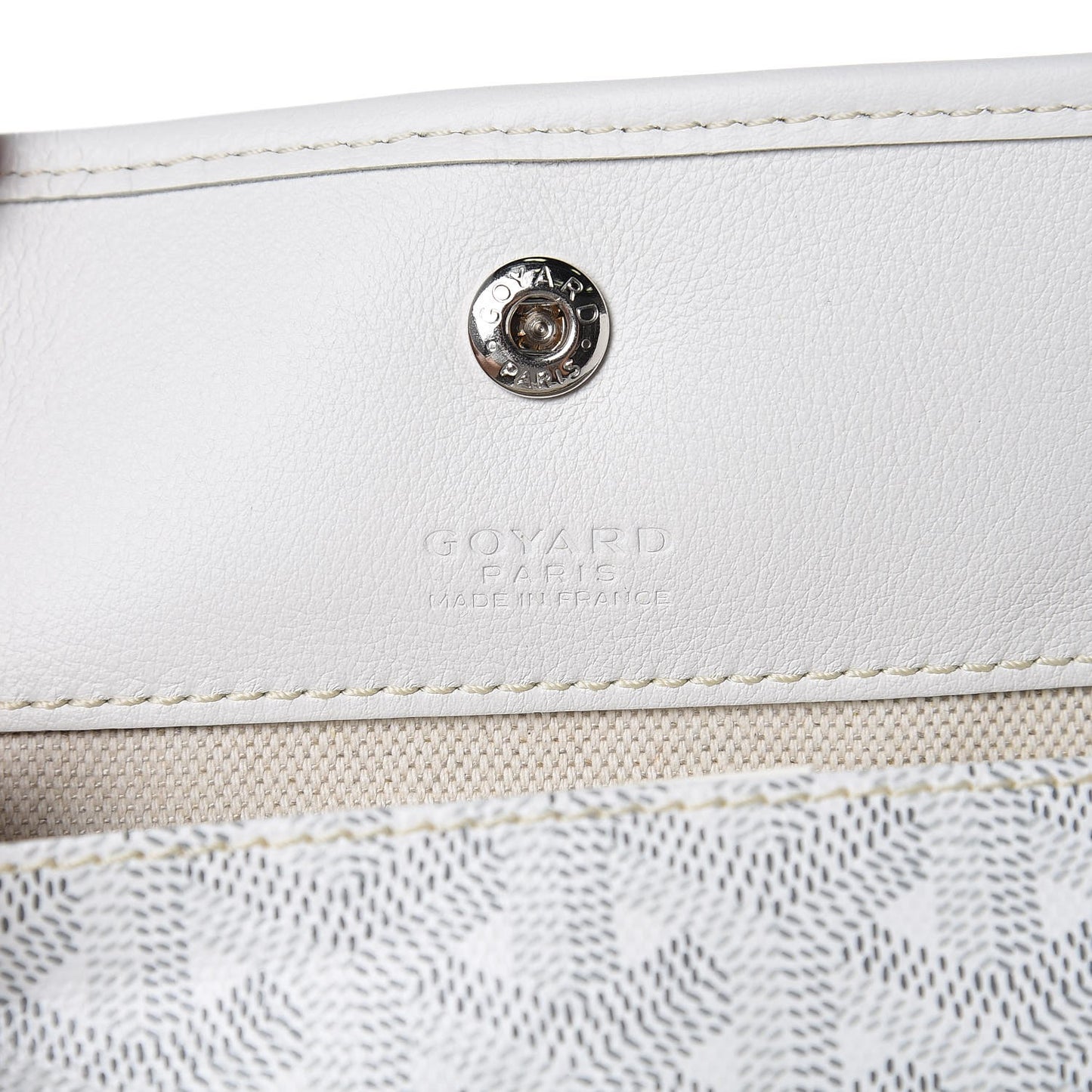 Goyardine Reversible Anjou GM White