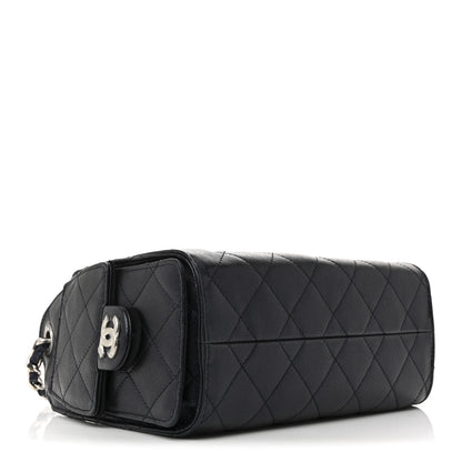 Chanel Metallic Caviar Quilted Mini Chanel 25 Handbag Dark Blue 4 of 11