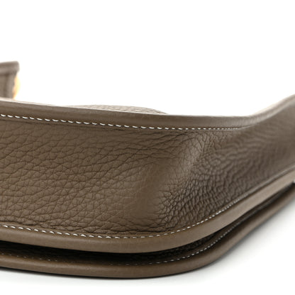Hermes Taurillon Clemence Evelyne 23 Poche III Etoupe 10 of 11