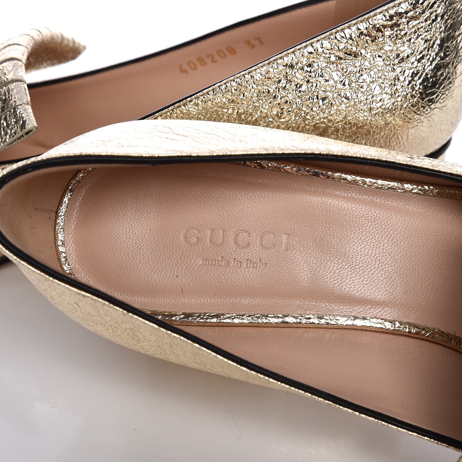 Gucci Galassia GG Marmont Fringe 50mm Loafer Pumps 37 Platino 8 of 11
