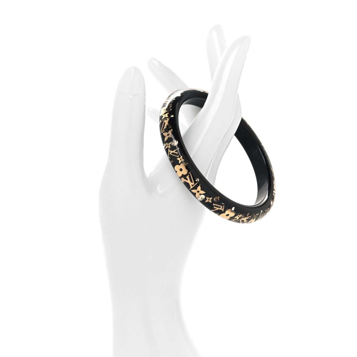 Resin Swarovski Small Inclusion Bracelet PM Black
