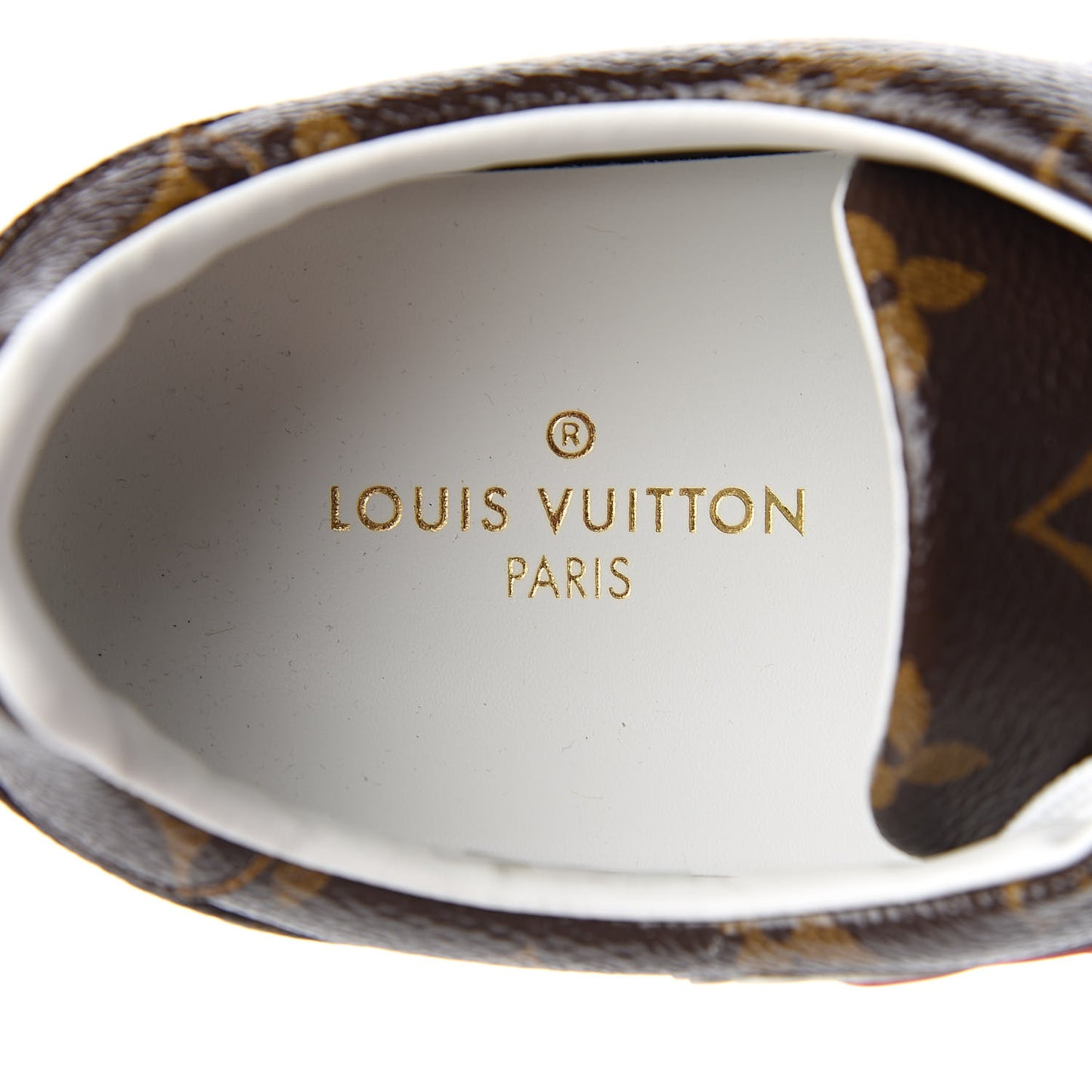 Calfskin Monogram LV Black Heart Sneakers 37 Cacao