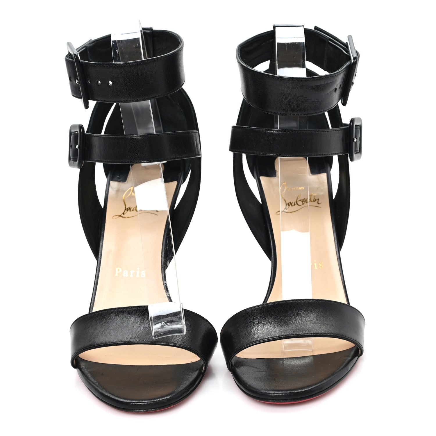 Christian Louboutin Kid Multipot 100 Sandals 39 Black 3 of 8