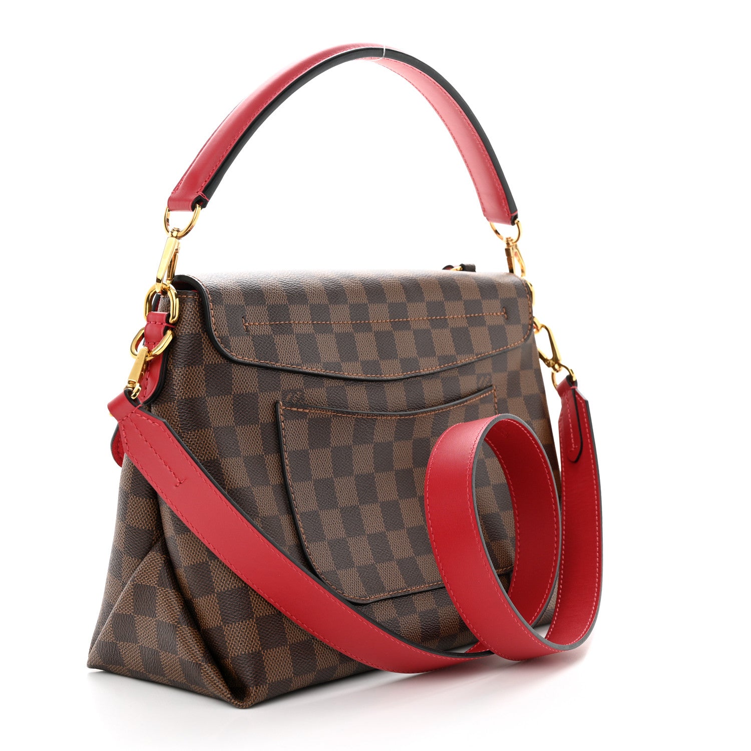 Louis Vuitton Damier Ebene Beaubourg MM Scarlet 3 of 12
