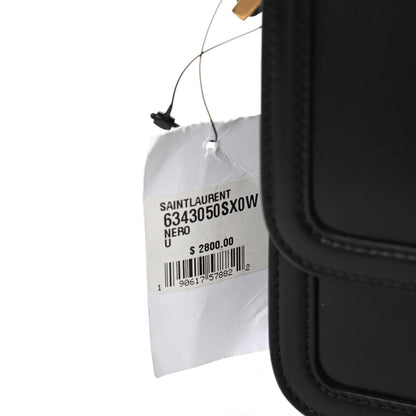 Saint Laurent Box Calfskin Monogram Medium Solferino Satchel Black 11 of 11