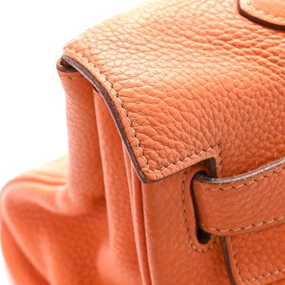 Hermes Taurillon Clemence Shoulder Kelly 40 Orange 14 of 14