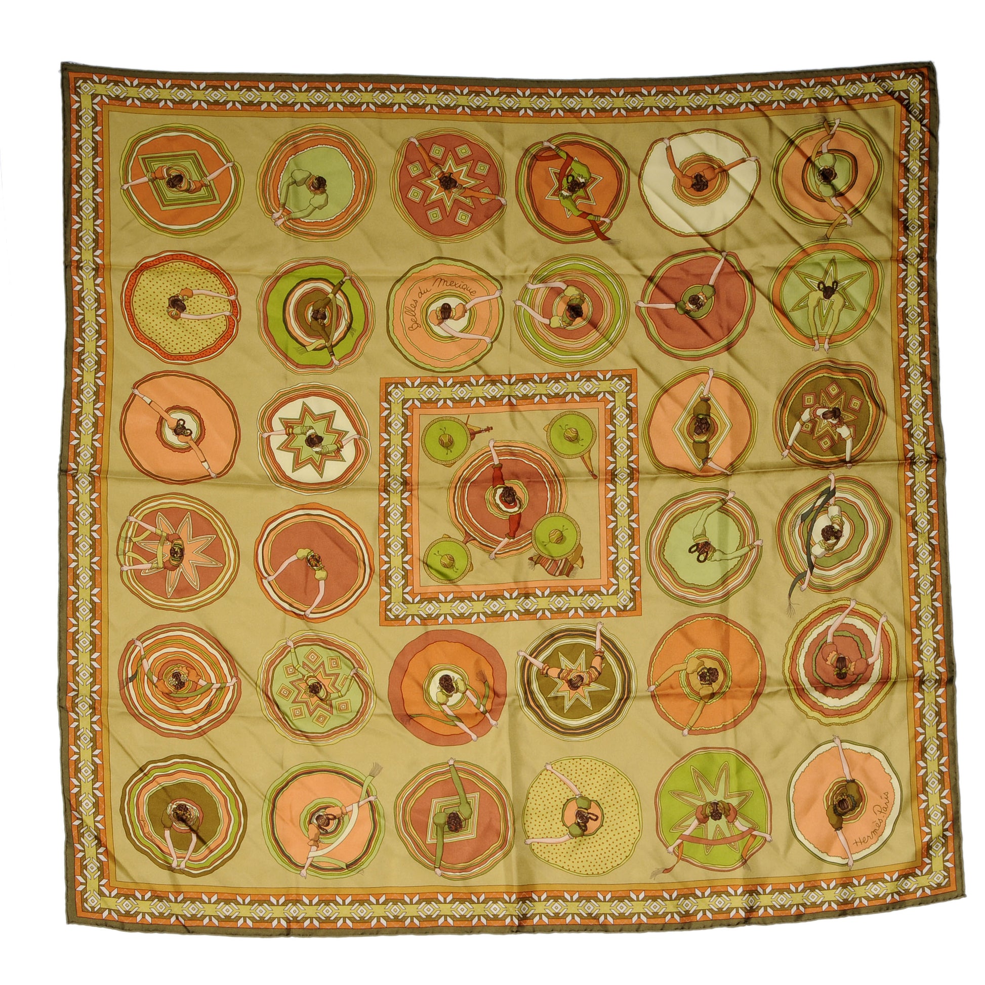 Hermes Silk Belles du Mexique Scarf 90 2 of 5