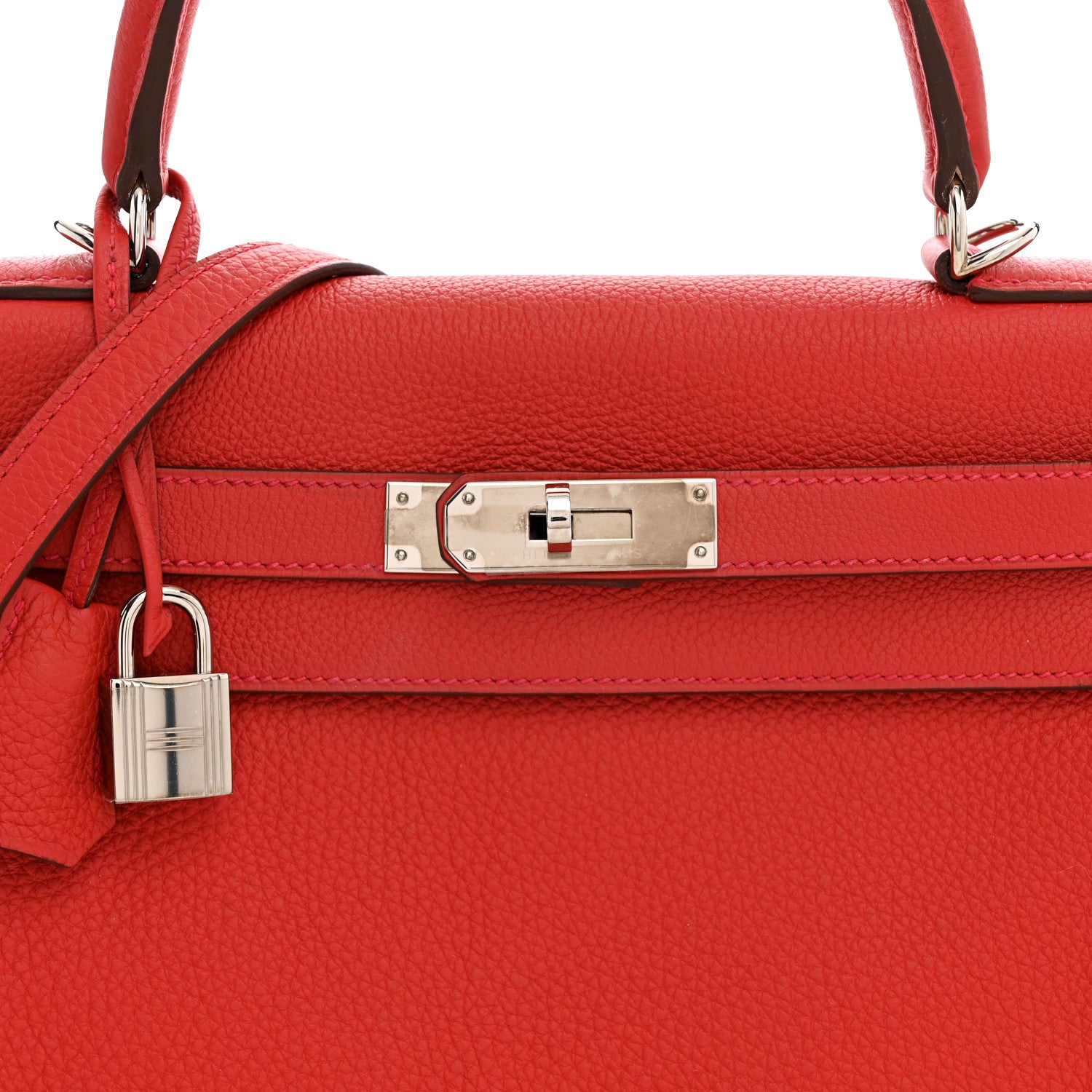Hermes Togo Kelly Retourne 28 Rouge Casaque 8 of 11